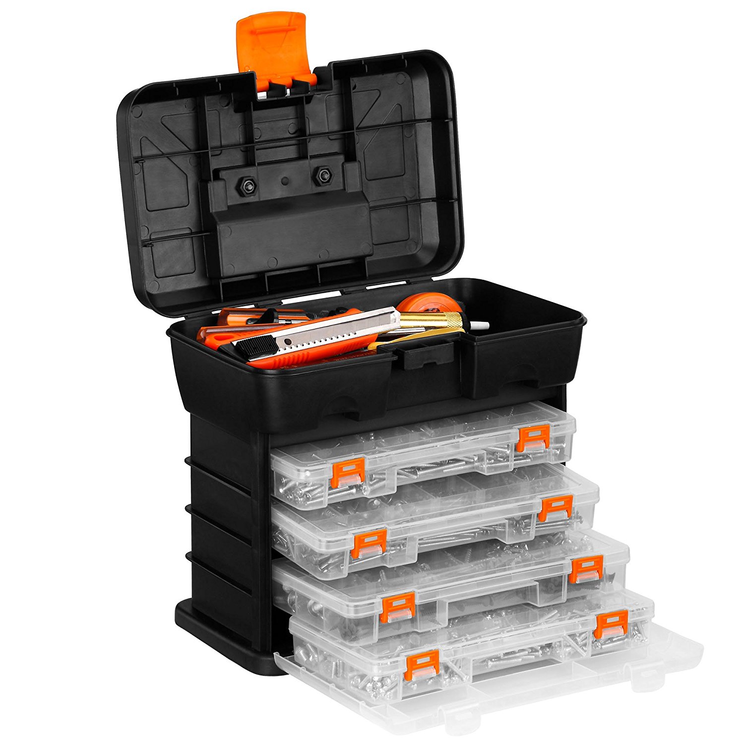 Spirit River Fishing Tackle Utility Storage Box - 3x6x1, Multiple Compartment Options
