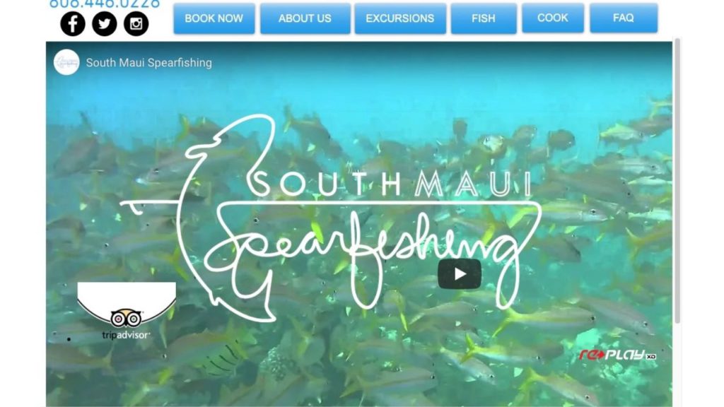 picture of South Maui Spearfishing's website
