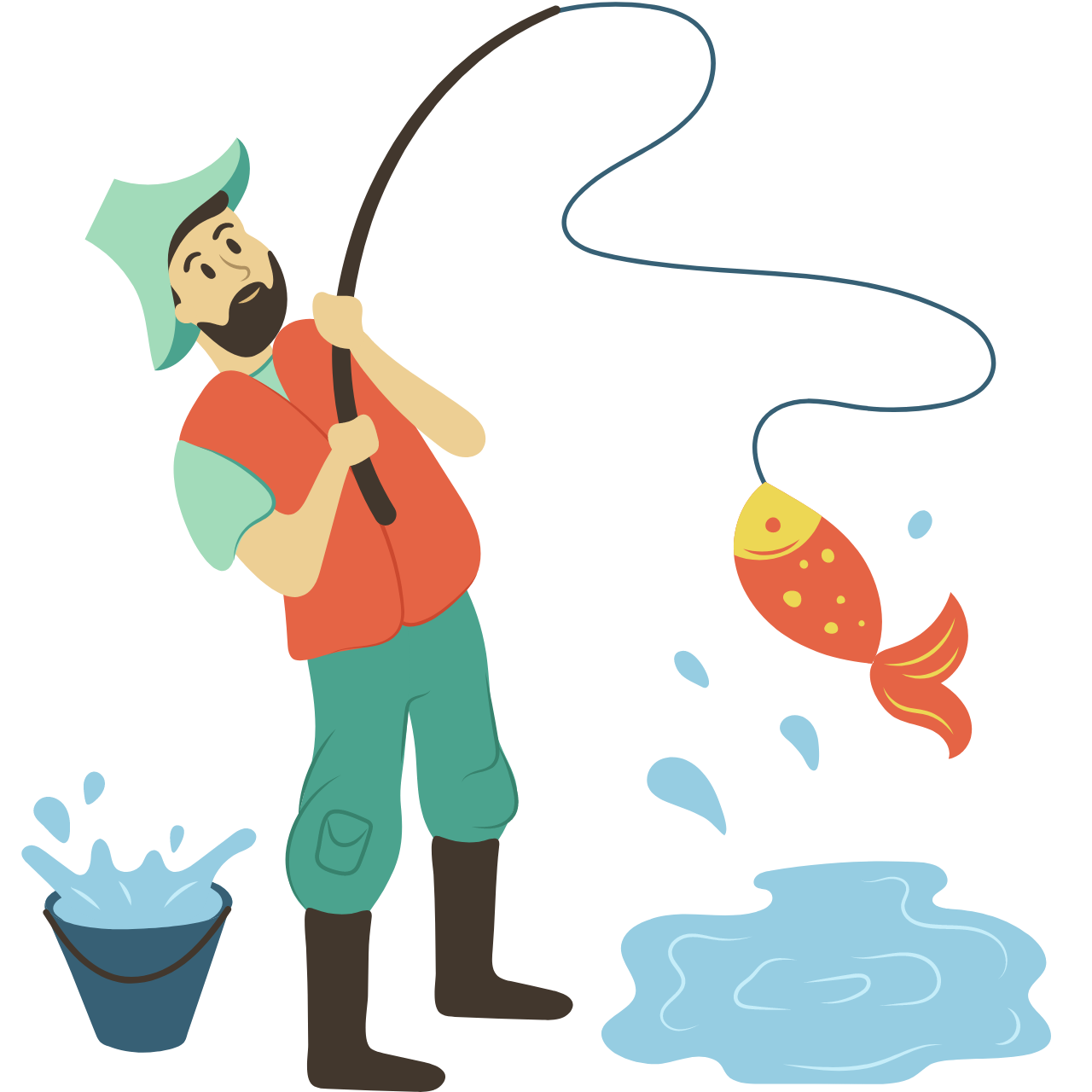 Dad Fishing Gifts Graphic