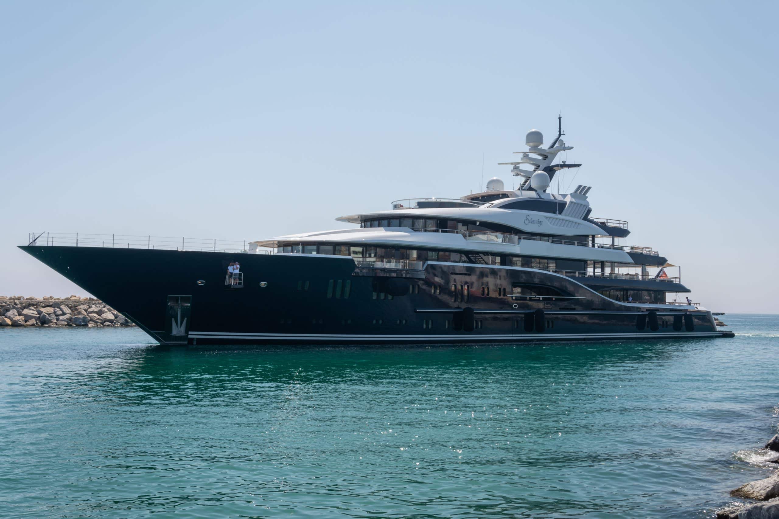 A picture of one of the most expensive yachts in the world, the iconic Lürssen Octopus superyacht.