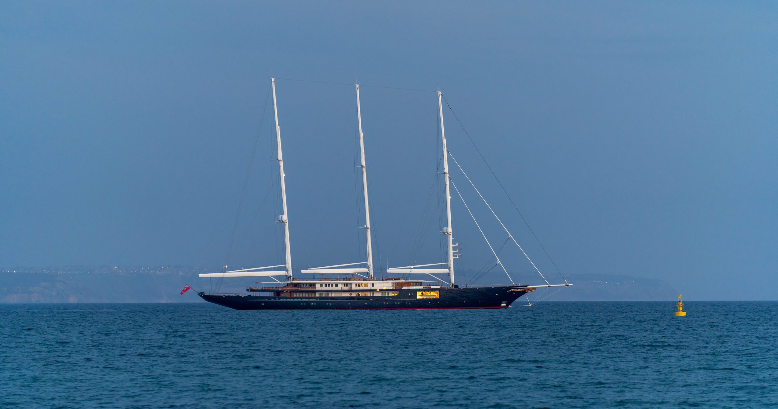 A picture of one of the most expensive yachts in the world, the iconic Lürssen Octopus superyacht.