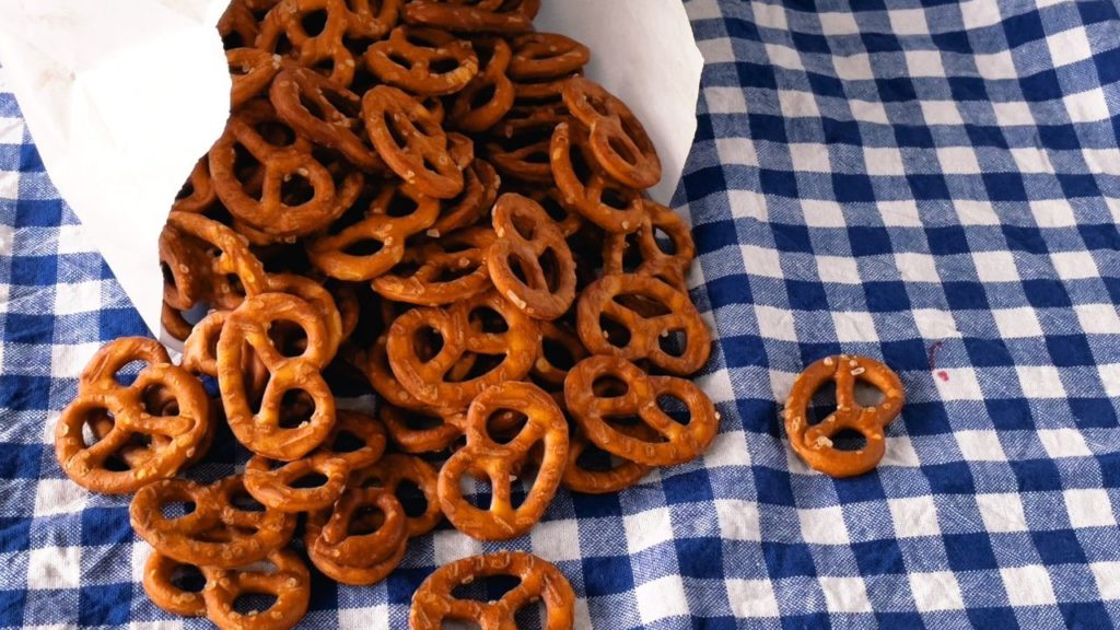 A bag full of pretzels