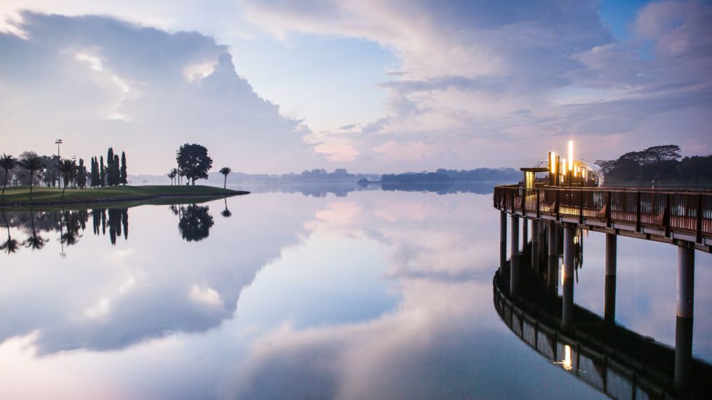 Photo of Lower Seletar Reservoir, a popular fishing spot in Singapore.